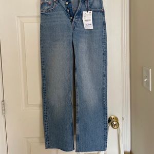 Zara Hi-Rise Ankle Length Jeans